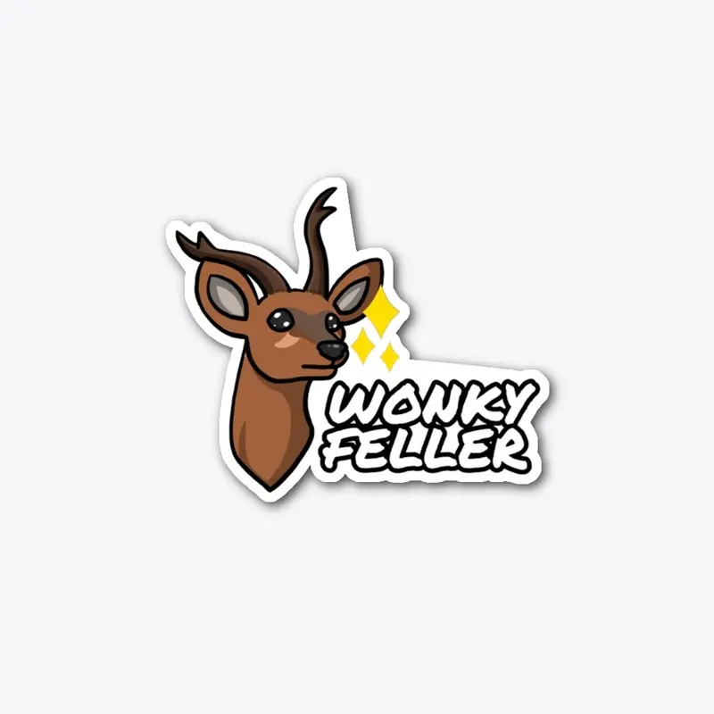 Wonky Feller Classic Die-Cut Sticker